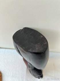 Dřevěná vyřezávaná hlava - 4