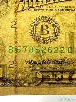 USA - Bankovka 5 Dollars 1995 - Serie B - 4