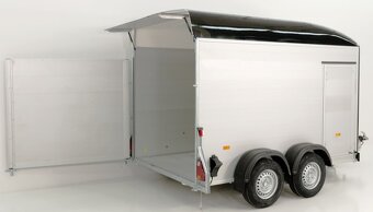 Sříňový přívěs, dvouosý, 310x165x200 cm, 2000 kg - černý - 4