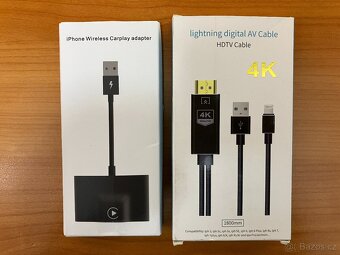 Bezdratovy CARPLAY adapter + 4K HDTV Lightning kabel - 4