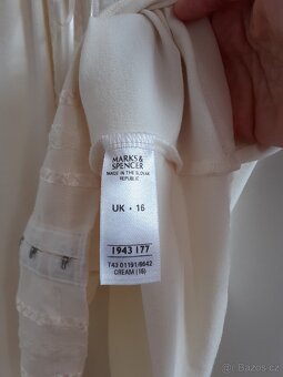 Krémové tričko/top Marks&Spencer - 4