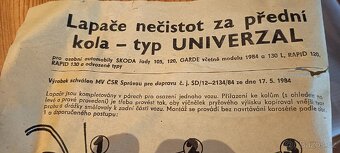 ŠKODA 105,120,GARDE RAPID Lapače nečistot za přední kola - 4