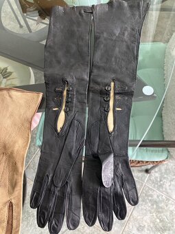 Staré dámské kožené rukavičky - 4
