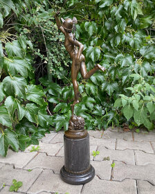 Vysoká bronzová soška socha Hermés Merkur - 4