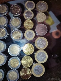 Eurové mince euro libra libry každá jiná - 4