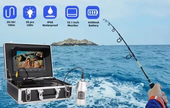 Podvodní rybářská kamera10 palcový LCD monitor vyhledávač ry - 4
