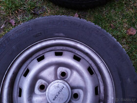 Plechové disky 4x114.3 s pneu, R13, Hyundai Pony - 4