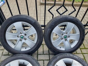 Alu kola skoda 5x112 r16 6,5j et50 pneu 205/55/16 - 4