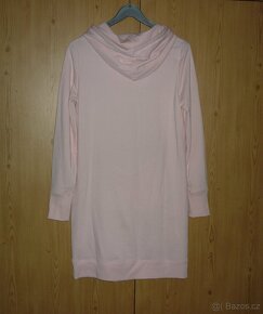 Světlerůžové mikinové šaty Tommy Hilfiger - 4