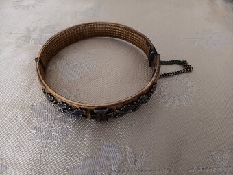 Náramek a brož - 1.světová válka, 1914, železný kříž - 4