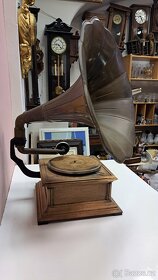 Starožitný gramofon s troubou 6299 - 4