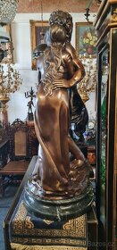 Velká bronzová socha-výška 90 cm - 4