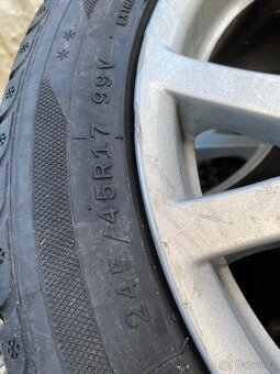 Sada zimních alu kol Mercedes CLS ,17” dvourozměrná - 4