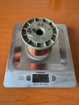 Cívky - Měděný drát - různé průměry (0,12 až 1,12 mm) - 4