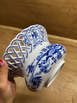 Květináč prolamovaný 19 cm, výš. 11 cm, Cibulák, originální - 4