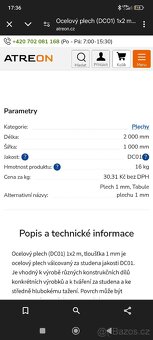 Ocelový Plech 1000mm2000mm1mm - 4