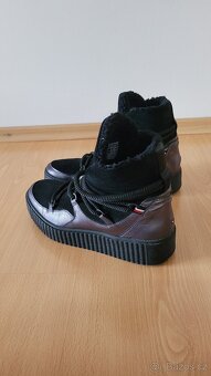 Tommy Hilfiger zimní boty Sněhule vel 38 Warm Lined Up Boot - 4