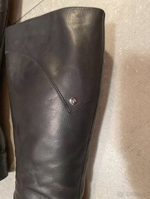 KOZAČKY KOŽENÉ/černé vel. 37(24,5 cm) - 4