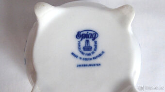 T010a_ Dóza, cibulák, porcelán, retro - 4