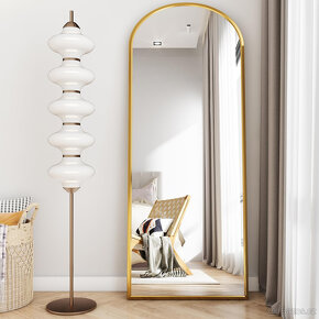 Celotělové zrcadlo 160x50 cm, vysypané sklo - 4