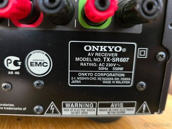 Prodám receiver Onkyo TX-SR607 – výborný stav, plně funkční - 4