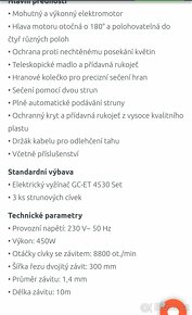Elektrická strunová sekačka Einhell - 4