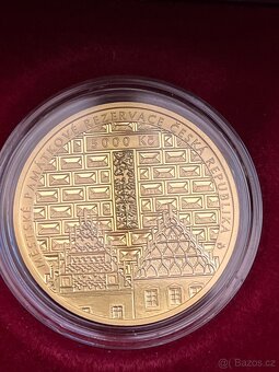 Zlatá 1/2 unce mince ČNB, Tábor, PROOF - 4