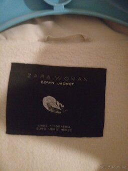 Dámská krémově bílá bunda Zara, velikost S, top stav - 4