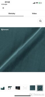 Zelena sametová sedačka - 4