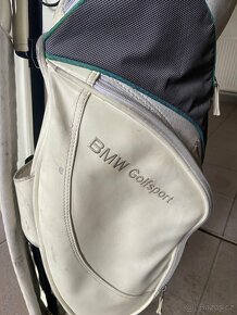 Prodám levně celokožený golfový bag BMW bílý - 4