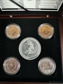 3x mince Britannia a 1x mince Korunovace 2023 v luxusní etui - 4