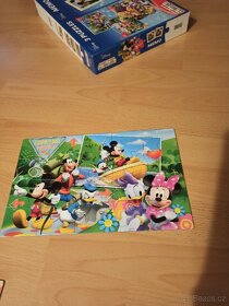 Puzzle a pexeso Disney Mickeyho klubík - 4