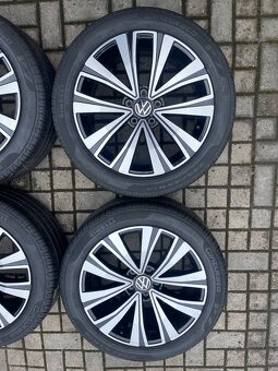 ORIGINÁL Alu Volkswagen MUSCAT R18, 5x112 - TOP STAV, LETNÍ - 4