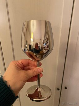 Nerezové sklenice na vino - 4