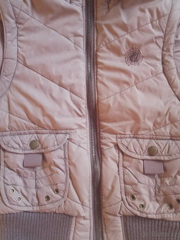 Hnědá zimní bunda vel.134/140 (vesta 2v1) - 4