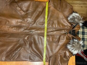 Dámská kožená zateplená bunda - 4