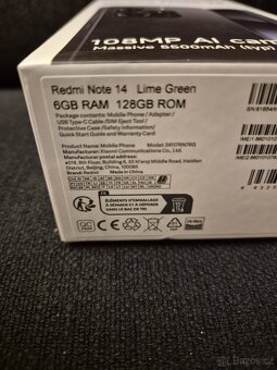 NOVÝ Xiaomi Redmi Note 14 - 4