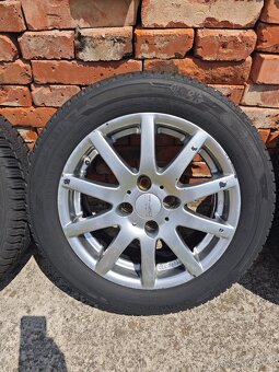 ALU 4x100 15" s celoročními pneu 195/55 R15 - 4
