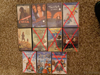 25 Kč/kus - originální VHS videokazety - český dabing - 4