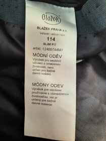 44) Pánské tmavě modré sako Blažek M/L -114 - 4