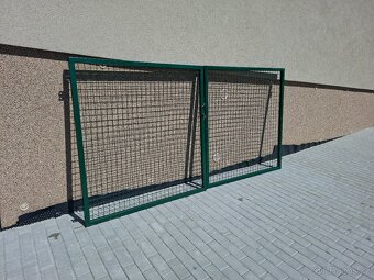 Dvoukřídlá brána zelená šířka 3 m - 4