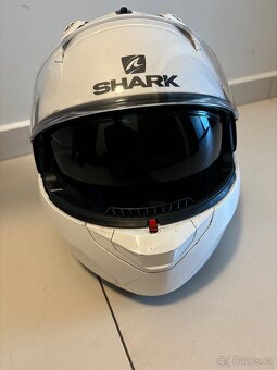 Prodám překlopnou helmu Shark včetně handsfree - 4