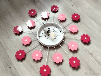 Dětské stropní svítidlo s kytičkama - 4