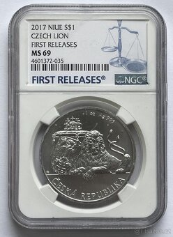 Český lev 2017 1oz první ročník NGC69 - 4