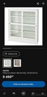 IKEA HAVSTA vitrína se soklem (jen horní část) - 4