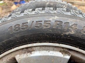 Kompletní zimní kola R14 nové pneu - 4