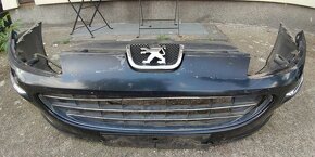 Peugeot 407 přední nárazník vč.mlhovek a znaku (bez mřížky) - 4