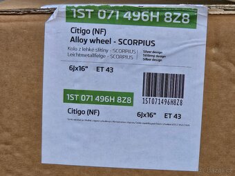 Nové orig alu kola Škoda Citigo 16" - 4