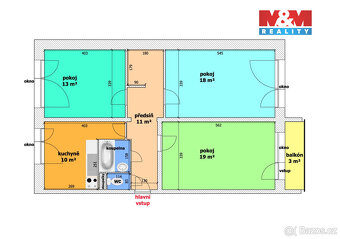 Prodej bytu 3+1, 81 m², Ostrava, ul. Jana Ziky - 4