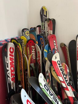 Starší dětské lyže s botama, skluznice oservisována - 4